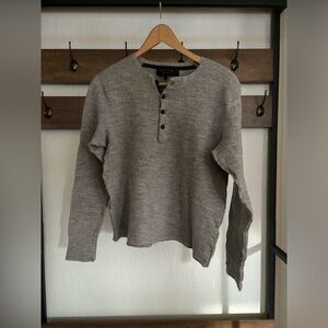Rag and Bone wool long sleeve Henley.